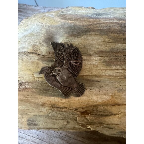 Vintage Laurel Burch Birds in Flight Pendant Brooch Pin - Picture 8 of 8